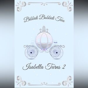 Isabella “Bibbidi Bobbidi Two” (Vinyl Backdrop 4x6 Feet Vertical)